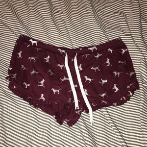 VS Pink sleep shorts